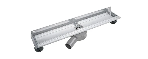 Žlab podlahový Bemeta - sprchový ke zdi nerez brus